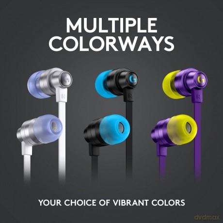 Logitech - G333 In-ear Gaming Headphones Black