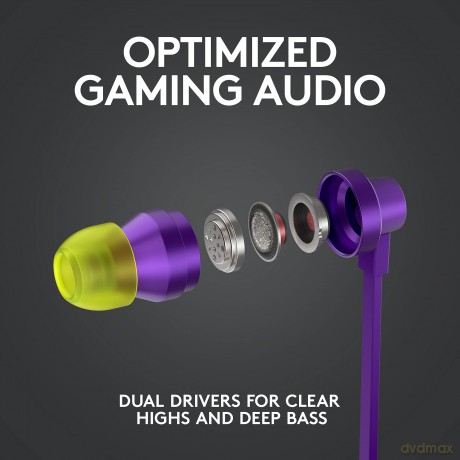 Logitech - G333 In-ear Gaming Headphones Purple