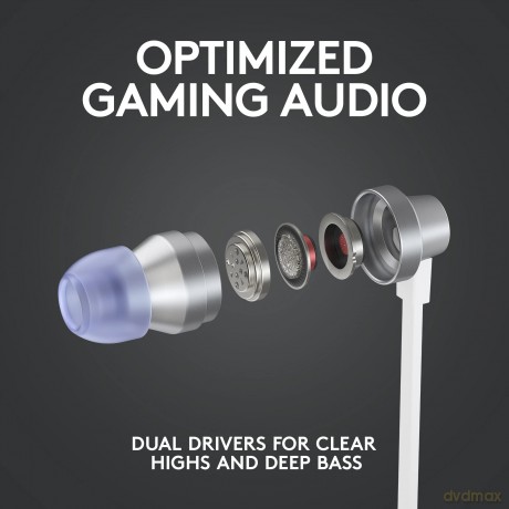 Logitech - G333 In-ear Gaming Headphones White