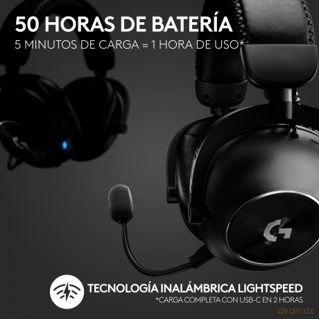 Logitech - PRO X 2 LIGHTSPEED Wireless Gaming Headset, Black