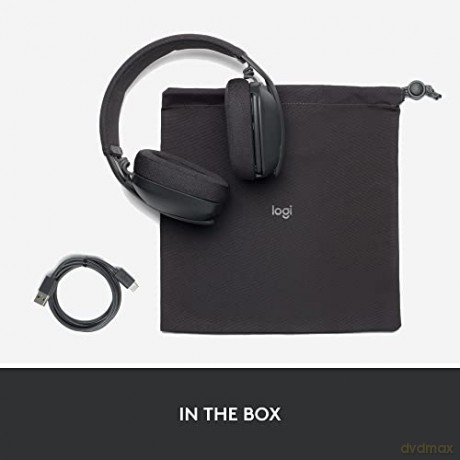 Logitech - Zone Vibe 100 Lightweight Wireless Over Ear Headphones - Noise Canceling Microphone - GRAPHITE