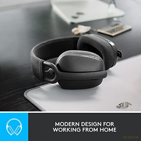 Logitech - Zone Vibe 100 Lightweight Wireless Over Ear Headphones - Noise Canceling Microphone - GRAPHITE