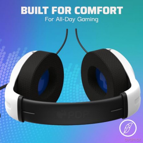 PDP LVL40 Wired Stereo Headset for PS4 and Playstation 5 White