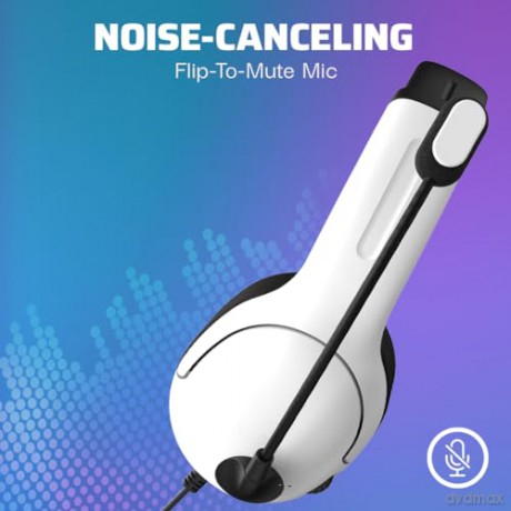 PDP LVL40 Wired Stereo Headset for PS4 and Playstation 5 White