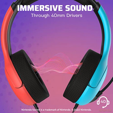 PDP Nintendo Switch Wired Headset LVL40 Blue/Red