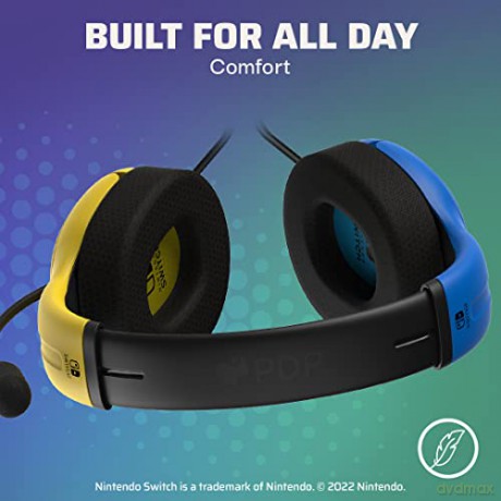 PDP Nintendo Switch Wired Headset LVL40 Yellow/Blue