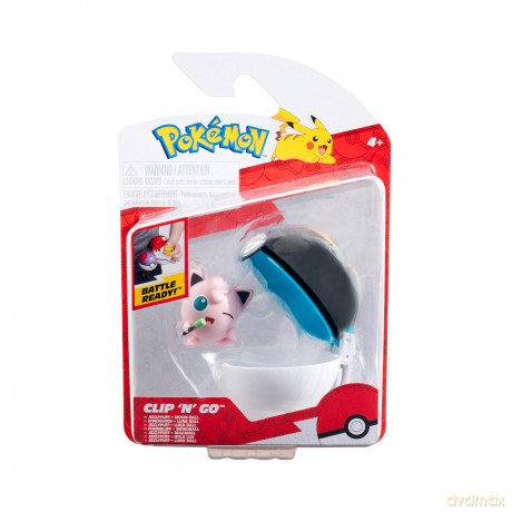 Pokemon - Clip N Go - Jigglypuff and Moon Ball (PKW3627) [FIGURKA]