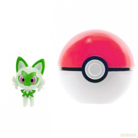 Pokemon - Clip N Go - Sprigatito and Poke Ball (PKW3629) [FIGURKA]