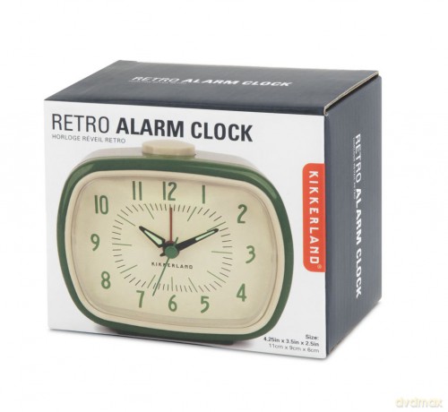 Retro Alarm Clock + Green