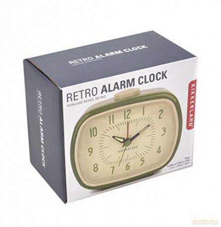 Retro Alarm Clock + Green