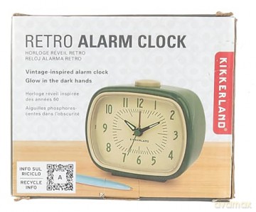 Retro Alarm Clock + Green