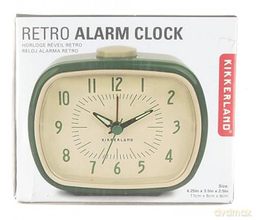 Retro Alarm Clock + Green