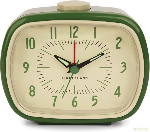 Retro Alarm Clock + Green