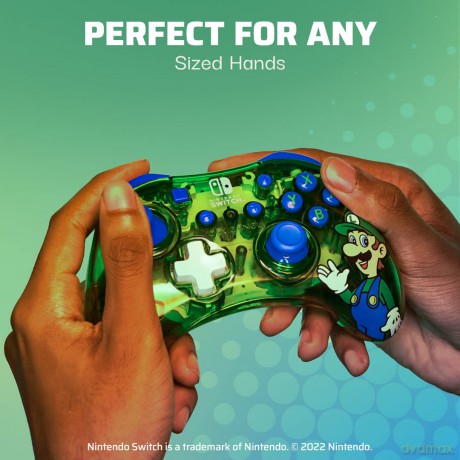 Rock Candy Wired Controller - Luigi - Nintendo Switch