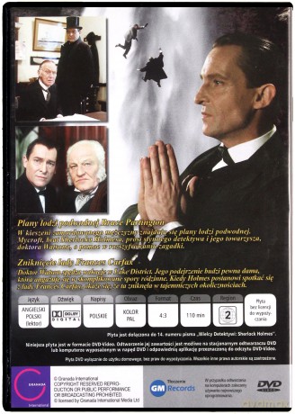 Sherlock Holmes 15: Plany Łodzi Podwodnej Bruce Partington [DVD]