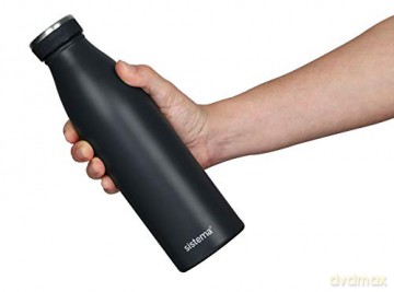 Sistema - 500ml Stainless Steel Bottle Black