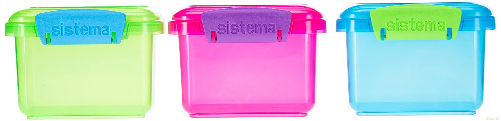Sistema - Pack 400ml x 3 Lunch Coloured