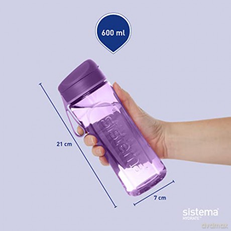 Sistema - Tritan Swift Bottle Black 600ml