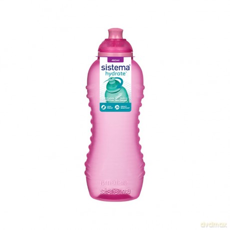 Sistema - Twist 'n' Sip waterbottle 460ml Pink