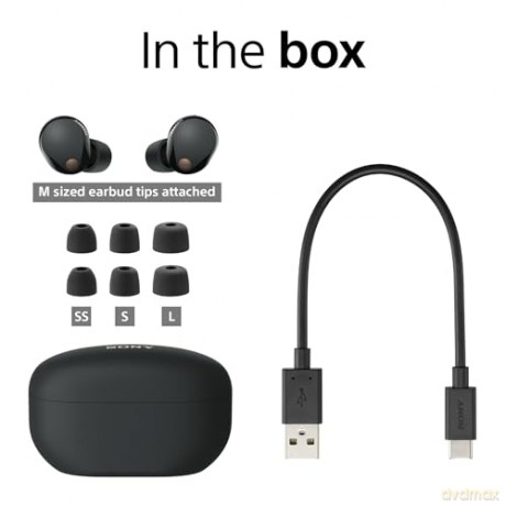 Sony - WF-1000XM5 True Wireless Earbuds Black