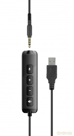 Speedlink - Metis USB Stereo Headset, 3.5mm Jack with USB Soundcard - Black