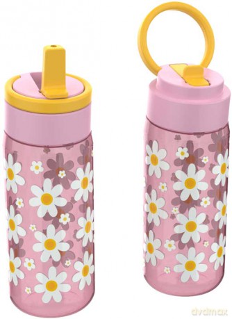 Stor - Lunch Buddies - Water Bottle 600 ml - Daisy (088908721-21008363)