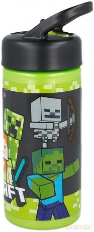 Stor - Sipper Water Bottle (410ml) - Minecraft (088808718-40401)