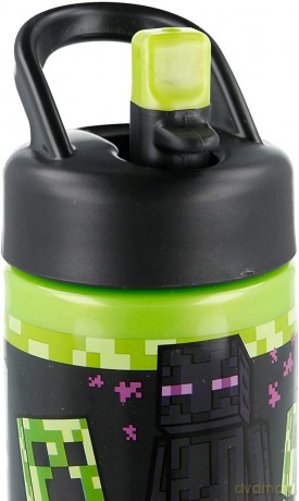 Stor - Sipper Water Bottle (410ml) - Minecraft (088808718-40401)