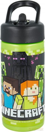 Stor - Sipper Water Bottle (410ml) - Minecraft (088808718-40401)