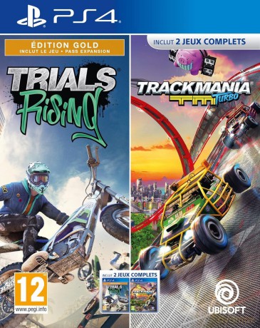 Trials Rising Gold Edition + Trackmania Turbo (FR/Multi in Game) [GRA PS4]