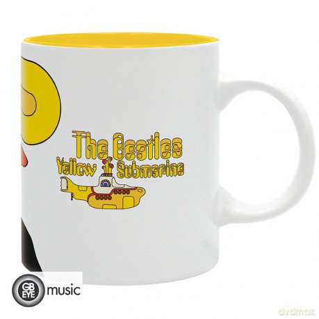 THE BEATLES - Kubek - 320 ml - Yellow Sub Band - subli - box