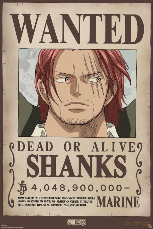 ONE PIECE - Poster Maxi 91.5x61 - Wanted Shanks Wano