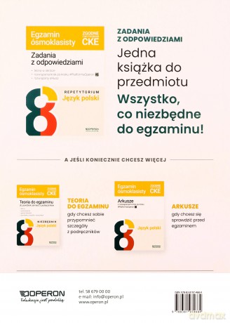 Egzamin ósmoklasisty 2025 Język polski arkusze - Jolanta Eisner [KSIĄŻKA]