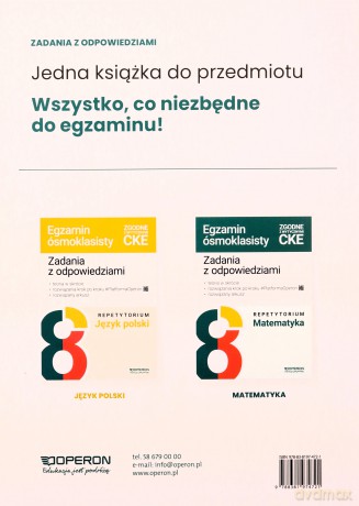 Egzamin ósmoklasisty 2025 Język polski repetytorium wypracowania lektury zadania arkusze - Małgorzata Pająk, Anna Konstantynowicz [KSIĄŻKA]