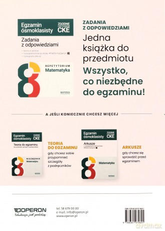 Egzamin ósmoklasisty 2025 Matematyka arkusze - Beata Dotka [KSIĄŻKA]