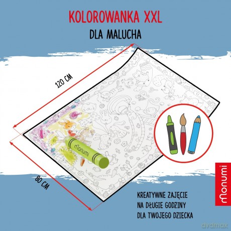 Kolorowanka podłogowa Coloring Poster XXL Dla Malucha