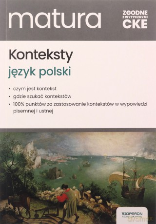 Matura 2025 Język polski konteksty - Izabela Tomczyk-Spólna [KSIĄŻKA]