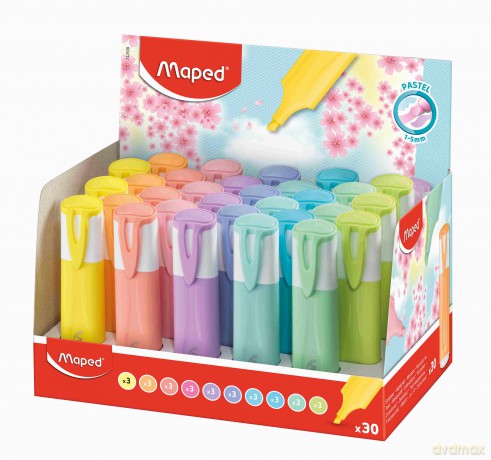 Paczka zakreślacz Classic New Pastel mix kolorów 30 szt.