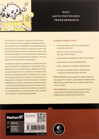 Programowanie w języku Rust. Oficjalny podręcznik - Steve Klabnik, Carol Nichols [KSIĄŻKA]