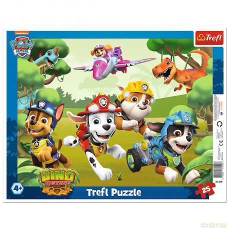 TREFL 25 el. Ramkowe Wyczynowe triki piesków Viacom PAW Patrol (31429) [PUZZLE]