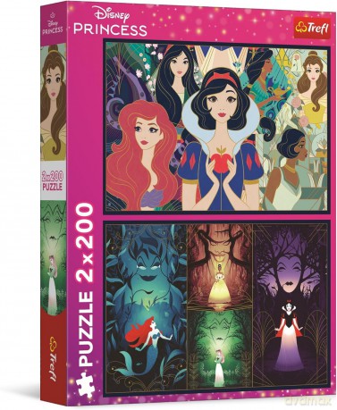 TREFL 2x200 el. Czarujące księżniczki Disney Princess (13317) [PUZZLE]