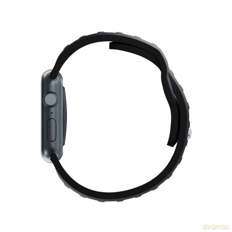 Pasek na Apple Watch 38/40/41 mm Black - 3mk Silicone Watch Strap for Apple