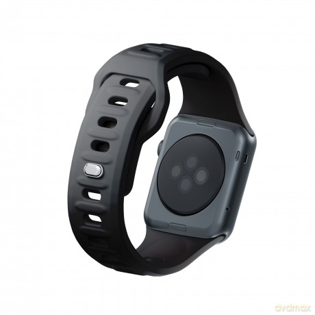Pasek na Apple Watch 38/40/41 mm Black - 3mk Silicone Watch Strap for Apple