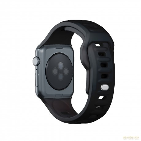 Pasek na Apple Watch 38/40/41 mm Black - 3mk Silicone Watch Strap for Apple