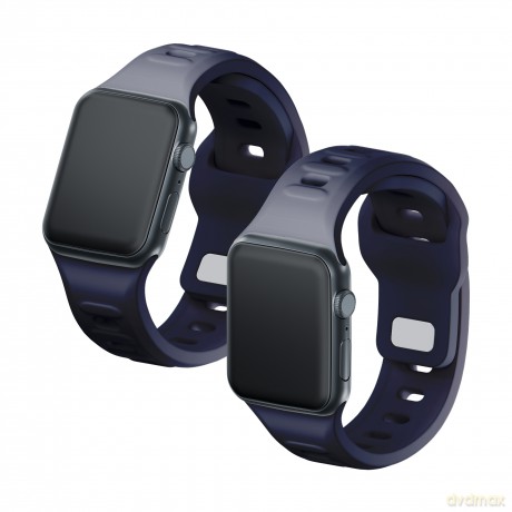 Pasek na Apple Watch 38/40/41 mm Gray - 3mk Silicone Watch Strap for Apple