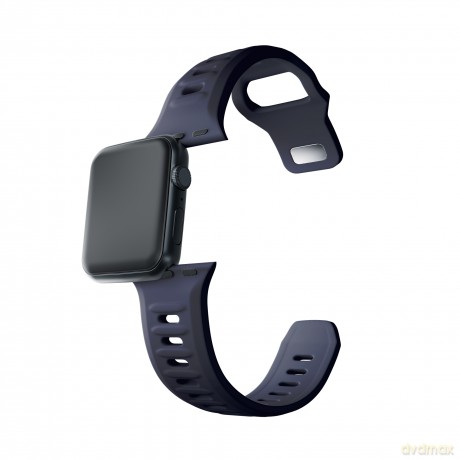Pasek na Apple Watch 38/40/41 mm Gray - 3mk Silicone Watch Strap for Apple