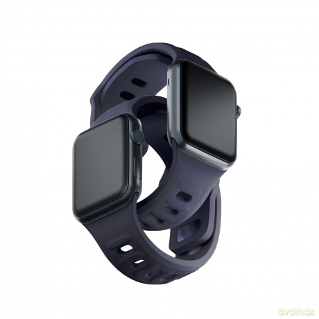 Pasek na Apple Watch 38/40/41 mm Gray - 3mk Silicone Watch Strap for Apple