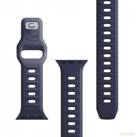 Pasek na Apple Watch 38/40/41 mm Gray - 3mk Silicone Watch Strap for Apple