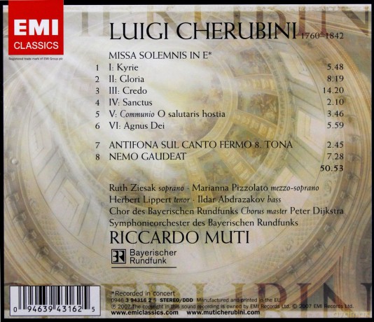 Ricardo Muti: Missa Solemnis In E [CD]