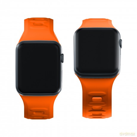 Pasek 42/44/45/49 mm Orange - 3mk Silicone Watch Strap for Apple